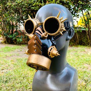 Cosplay Steampunk Party Mask & Goggles